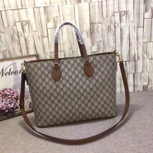 Kabelka Gucci GG Supreme Tote 453705 Hnědá
