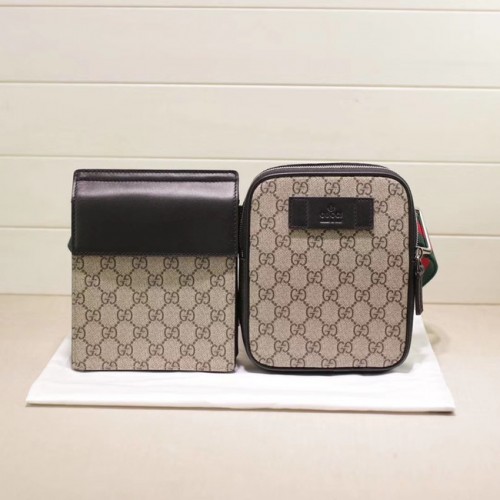 Kabelka Gucci GG Supreme 450956 Béžová a černá