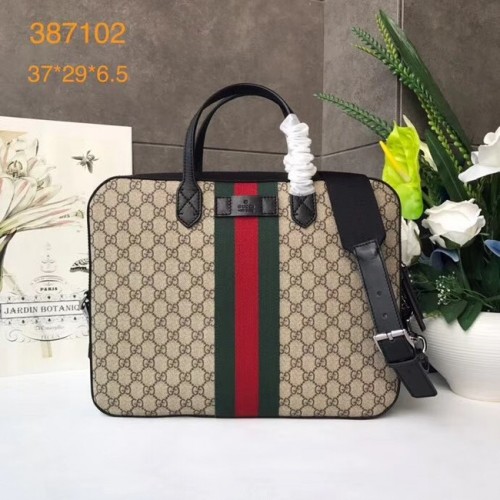 Plátěná kabelka Gucci GG nejvyšší kvality 387102 hnědá