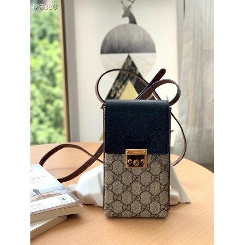 Mini kabelka Gucci Horsebit 1955 658229 černá