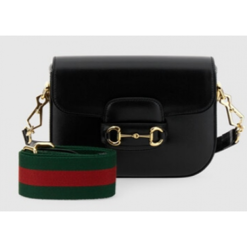 Mini kabelka Gucci Horsebit 1955 658574 Černá