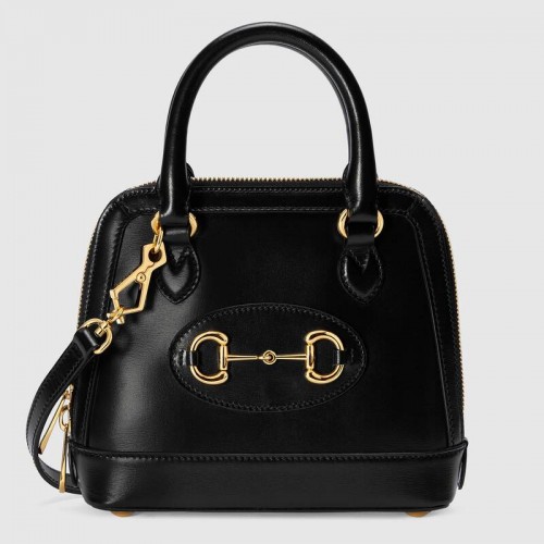 Gucci Horsebit 1955 mini kabelka s horním uchem 640716 černá