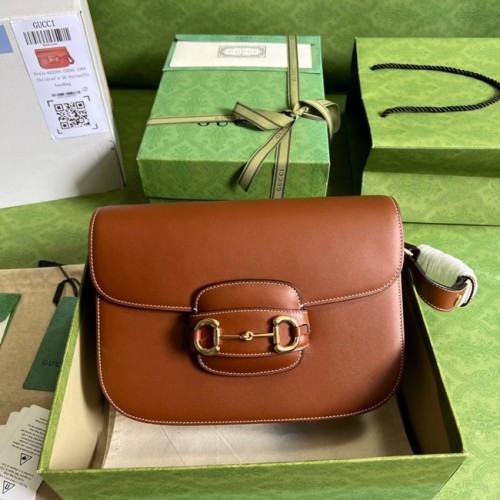 Gucci Horsebit 1955 malá kabelka 602207 karamelová