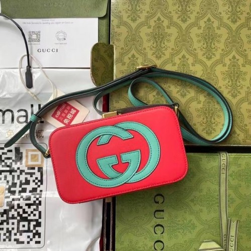Mini kabelka Gucci Interlocking G 658230 červená