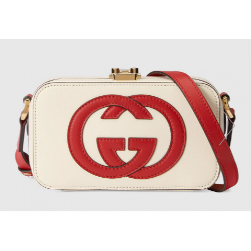 Mini kabelka Gucci Interlocking G 658230 bílá