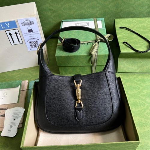 Gucci Jackie 1961 kožená mini kabelka 675799 černá
