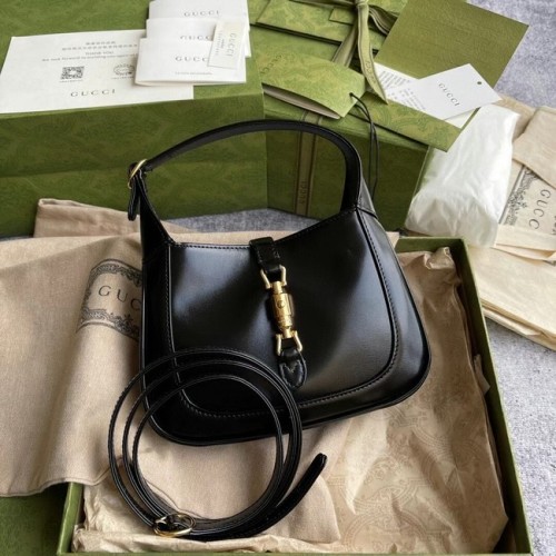 Miniaturní kabelka Gucci Jackie 1961 hobo 637091 černá