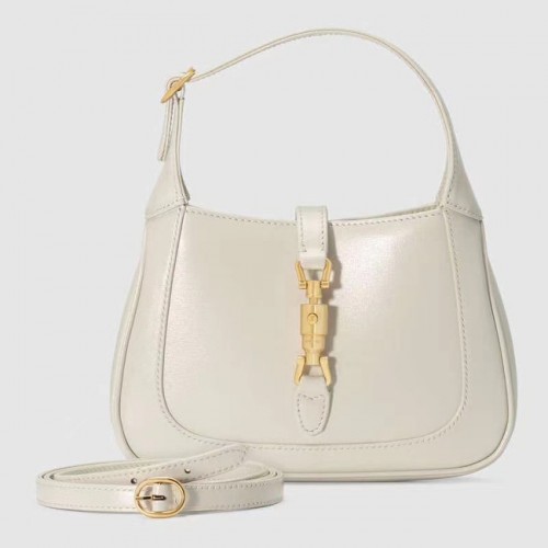 Miniaturní kabelka Gucci Jackie 1961 hobo 637091 bílá