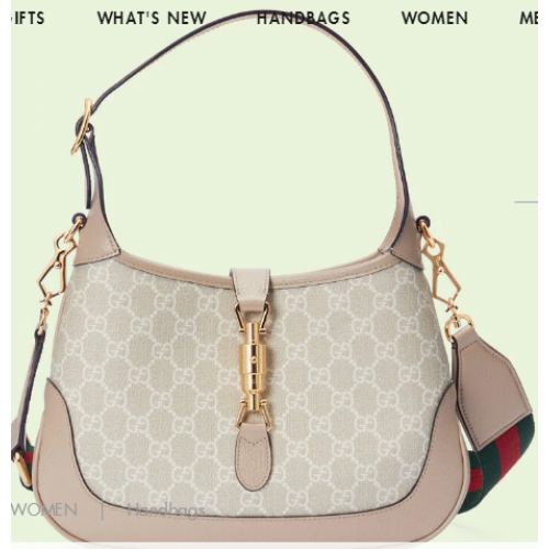 Gucci Jackie 1961 malá kabelka přes rameno GG 678843 béžová