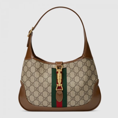Malá hobo kabelka Gucci Jackie 1961 636706 hnědá