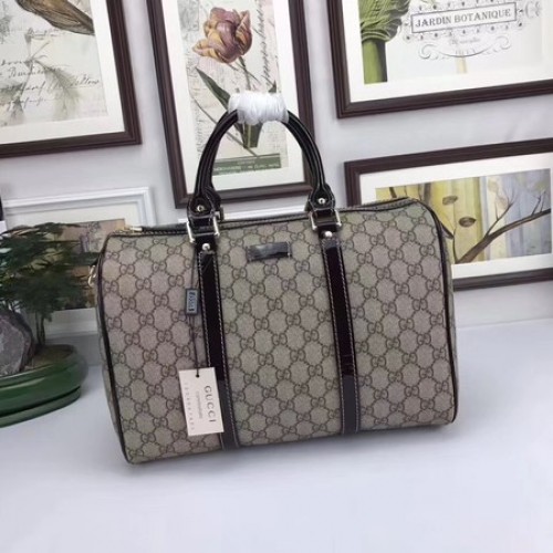 Kabelka Gucci Joy Boston GG Canvas 193603 Hnědá