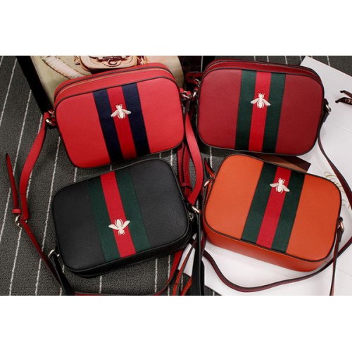 Kožená kabelka přes rameno Gucci 412008