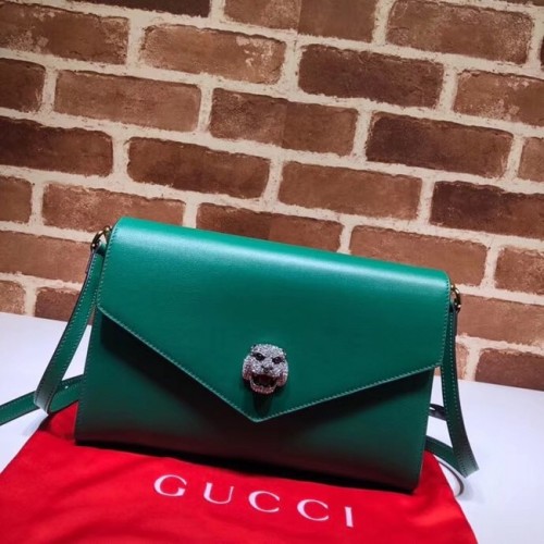 Gucci střední kabelka přes rameno 527857 zelená