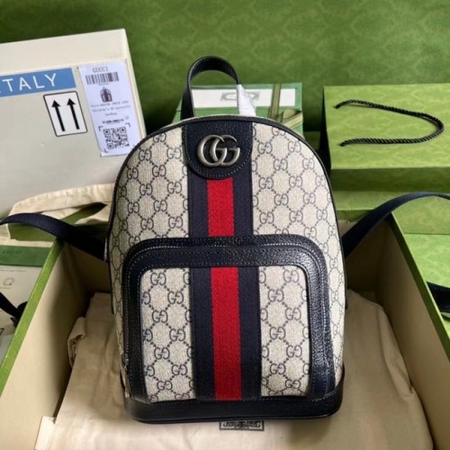 Batoh Gucci Ophidia GG Supreme 685769 modrý