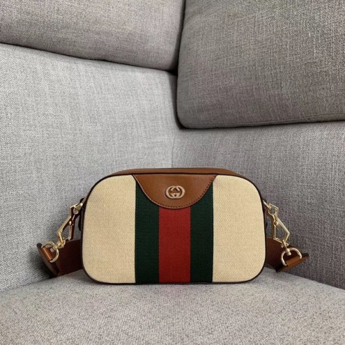 Plátěná kabelka přes rameno Gucci Vintage 575073 Camel