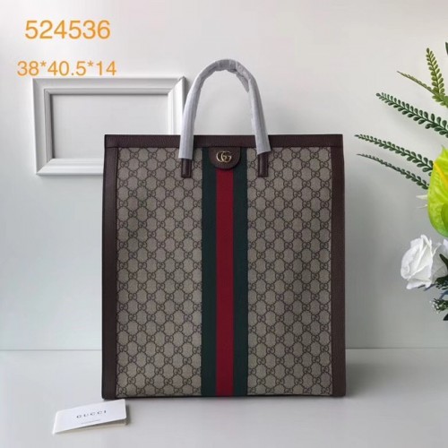 Kabelka Gucci Ophidia GG střední velikosti s horním uchem 524536 hnědá