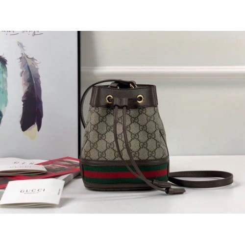 Mini kabelka Gucci Ophidia GG 550620 Hnědá