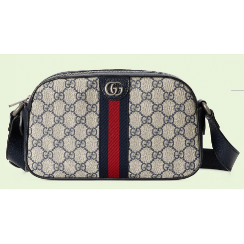 Kabelka přes rameno Gucci Ophidia GG 681064 modrá