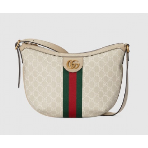 Malá kabelka přes rameno Gucci Ophidia GG 598125 béžová