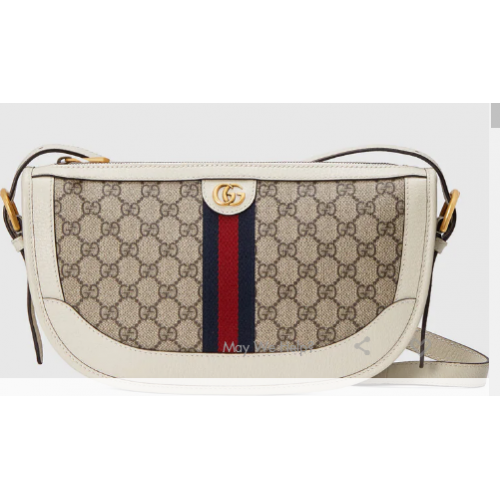 Velká kabelka přes rameno Gucci Ophidia 674096 bílá