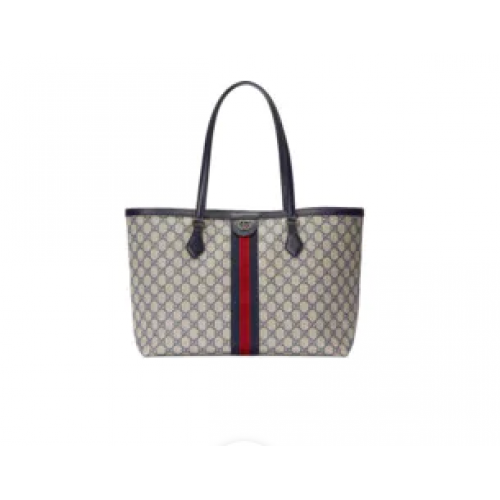 Střední kabelka Gucci Ophidia GG 631685 modrá
