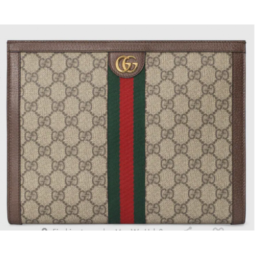 Kabelka Gucci Ophidia 625549 hnědá
