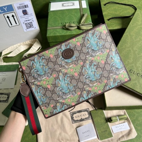 Kabelka Gucci Ophidia 688378 hnědá