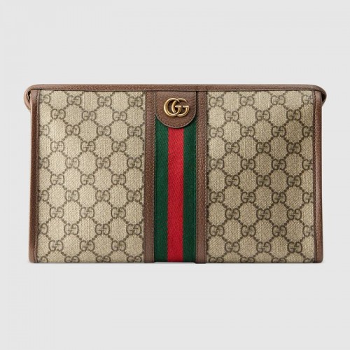 Kozmetická taška Gucci Ophidia série GG 598234 hnědá