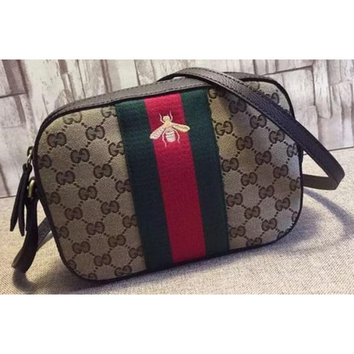 Gucci Original GG ramenní taška 412008 hnědá