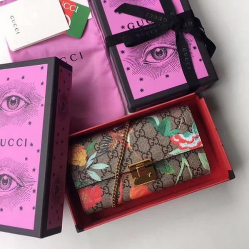 Peněženka Gucci Padlock Continental 453506 vínová