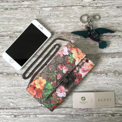 Peněženka Gucci Padlock Tian Continental 453506 vínová