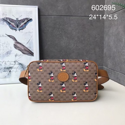 Kabelka Gucci Pineapple GG Supreme 602695 hnědá