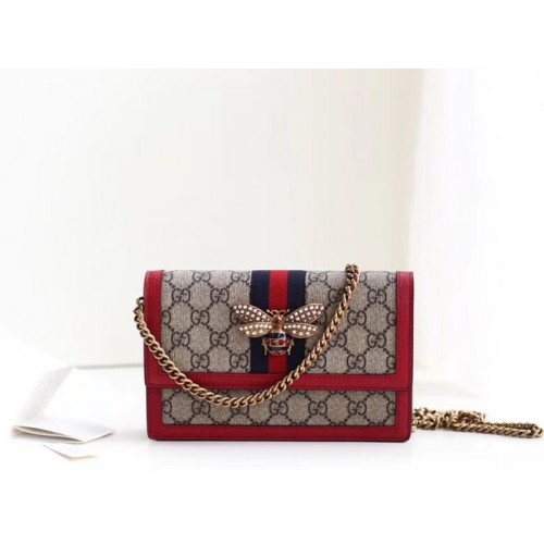 Mini kabelka Gucci Queen Margaret GG 476079 červená