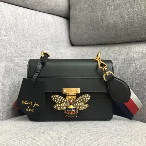 Malá kabelka přes rameno Gucci Queen Margaret 476542 černá