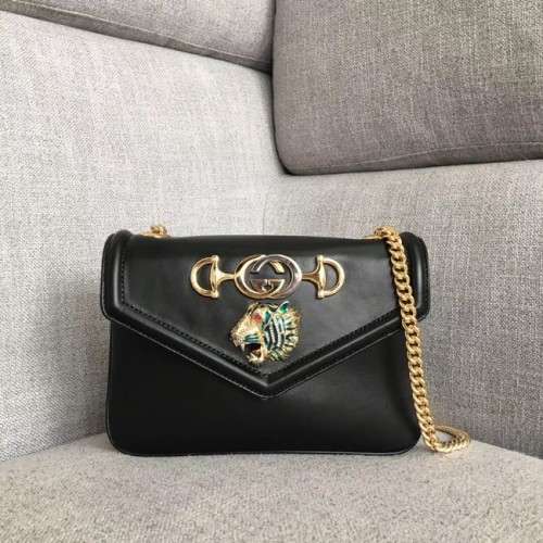 Malá kabelka přes rameno Gucci Rajah 537243 černá