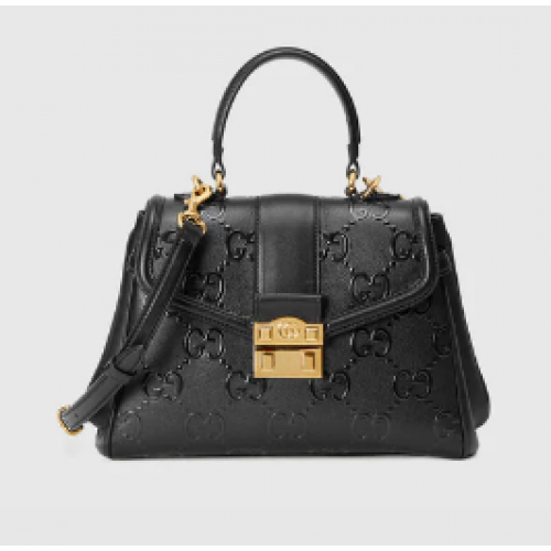 Gucci malá kabelka GG s horním uchem 675791 černá
