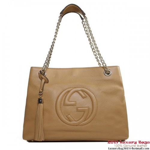 Gucci Soho střední taška tote 308982 meruňková