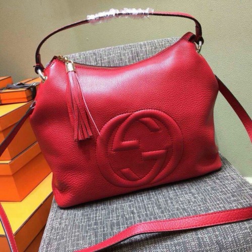 Gucci Soho Original Leather 408825 Červená