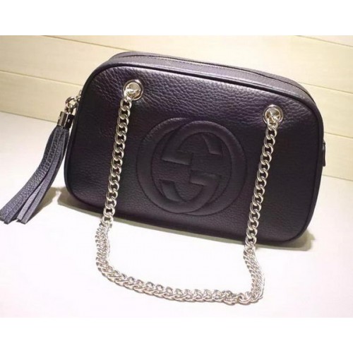 Tašky přes rameno Gucci Soho 308983 Černá