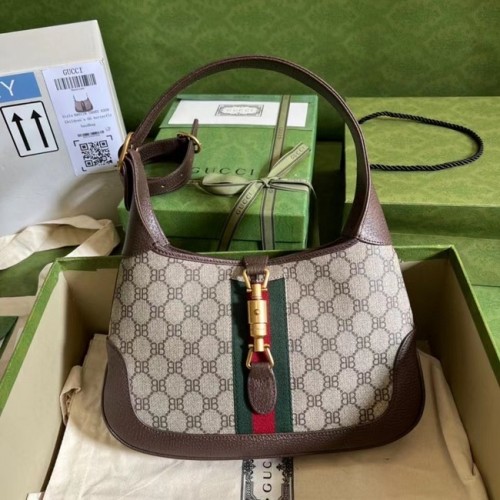 Gucci The Hacker Project malá kabelka Jackie 1961 636706 Hnědá