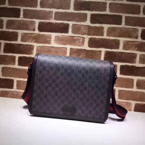 Gucci Original GG Canvas Messenger Bag 475432 Černá