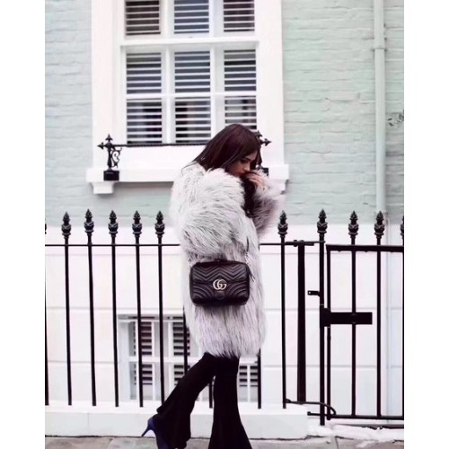 Gucci GG Marmont Malá taška přes rameno 498100 Černá