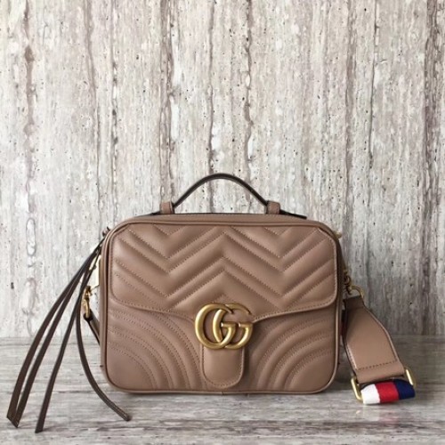 Gucci GG Marmont Malá kabelka přes rameno 498100 Camel