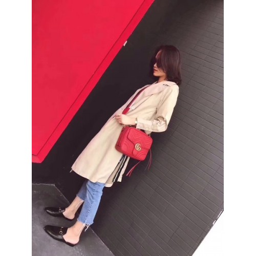 Gucci GG Marmont Malá taška přes rameno 498100 Červená