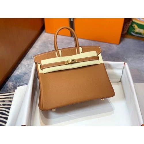 Hermes Birkin 25CM Epsom Bag Original Leather H25E hnědá