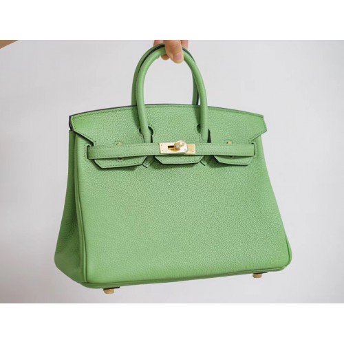 Hermes Birkin 25CM Togo Leather H5601 zelená