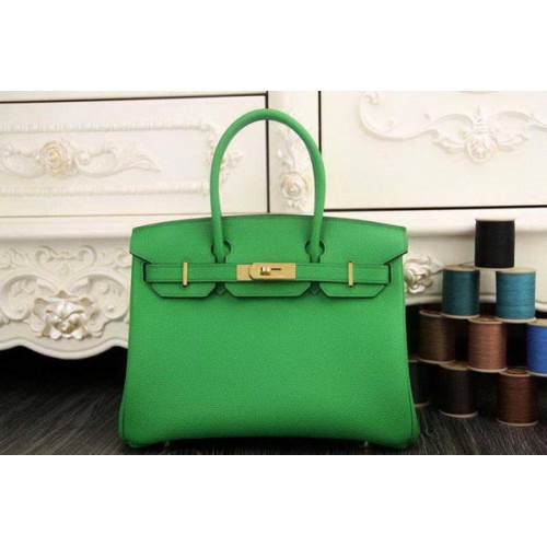 Hermes Birkin 35CM 30CM Tote Bag Originální Kožená HB35O Zelená
