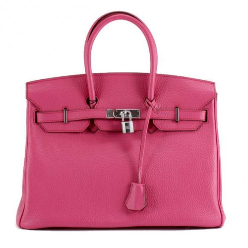 Hermes Birkin 35CM Togo kožená kabelka 6089 růžové stříbro