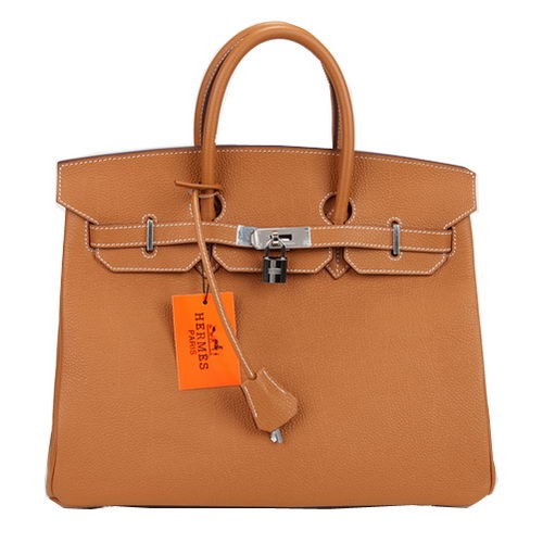 Hermes Birkin 35CM Tote Bag Wheat Original Leather H35 Stříbrná