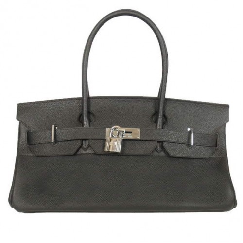 Hermes Birkin 42cm JPG Birkin Togo kožená černá taška stříbrná hardware